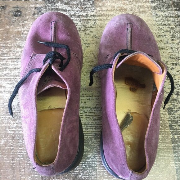 Dr Martens Vintage Purple Suede Oxford Shoes Made England Mens UK 10 US 11 - Picture 9 of 12